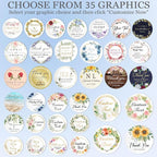 Custom Round Sticker Labels Personalized Stickers with Logo&Text Design Sticker for Wedding Favors Businesses Logo Birthday Gift Boxes Label 50-1000 Pack