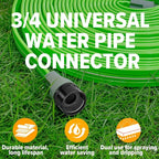 LAVEVE Heavy Duty Sprinkler Soaker Hose 75 FT, Flat Garden Hose with Holes, Efficient Flexible Irrigation Hose for Yard, Lawn and Garden, Includes Stakes (25FT x 3Pack)