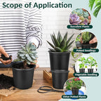 110 Pcs Small Plastic Palnt Pot, 4 5 6 Inch Nursery Pots with Drainage, Seedlings Starter Pots for Plants, Great for Herbs, Cuttings, and Starter Plants (110 pcs,5 inch)