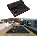 18 x 36 Ft Pool Leaf Net Cover- Thicken Rectangle Leaf Netting for Inground and Above Ground Swimming Pools Cover with Reinforced Gromments,Winter Above Ground Pool Screen Cover, Catching Leaves
