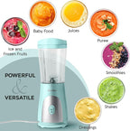 Mueller Smoothie Blender for Smoothies - Personal Blender for Shakes, Frozen Drinks, Baby Food & More, 15oz Travel Cup and Lid, Durable Stainless Steel Blades for Powerful Blending Performance