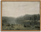 Floating Framed Canvas Wall Art, Vintage Wild Field Oil Painting Pictures Prints, Modern Farmhouse Natural landscape Wall Decor for Living Room Bedroom Dining Room Office Decor 8x10 inch