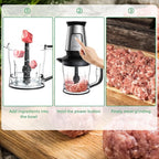 BioloMix Blender and Food Processor Combo, 700W Portable Juicer, Personal Blender, Meat Grinder, Food Processor, Coffee Spice Grinder, Meat Chopper, Smoothies, Fruits Mixer
