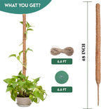 2 Pack Moss Pole for Plants (Moss Pole 48")
