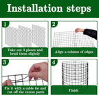 Adnee 10 Packs Wire Plant Protector from Animals - 12" H X 12" D Metal Mesh Plant Cage Covers - Sturdy Garden Bunny Barricades Chicken Wire Cloche for Plants Shrubs Vegetables Flowers