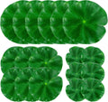 18PCS Lily Pads for Ponds Artificial Pond Plants Floating Flowers for Pool Aquarium Plants Lotus Flower for Fish Koi Pond Accessories for Outdoor Ponds Patio Pond Decorations 3Sizes