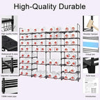 Mavivegue Extra Large Shoe Rack, 8 Tier 4 Rows 72-76 Pairs Big Tall Metal Shoe Shelf,Big Boot Rack Storage Organizer for Garage,Show Rack Shoe Holder Stand,Closet Rack Organizers and Storage
