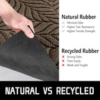 Yimobra Front Door Mat Outdoor Indoor, 60x36 All-Season Waterproof Welcome Mat, All-Weather Outside Entrance Mat, Non-Slip Patio Porch Doormat, Low Profile, Fade Resistant, Brown