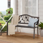 Sophia & William 50 Inches Outdoor Bench for Patio and Park, Bird Bronze