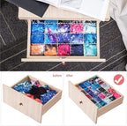 40Pcs Drawer Dividers, Adjustable Drawer Organizer for Socks, Underwear, Makeup, Can Help Tidy Kitchen, Bedroom, Dresser Black