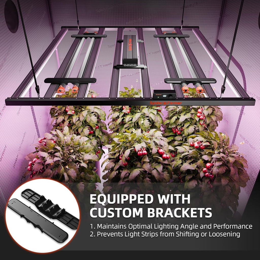 Spider Farmer 2025 Upgraded UV60 & IR30 LED Grow Light, 365-370nm UV & 730-745nm IR Supplemental Light for Indoor Plants, 2x4, 5x5 Grow Tents, 35.4" Long Bars Set