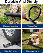Garden Hose, Flexible Ultra Lightweight Durable, Kink-Free Water Hose with 10 Function Sprayer - Non-Shrinking, Easy to Store, All-Weather, High-Pressure, Black (25 FT)