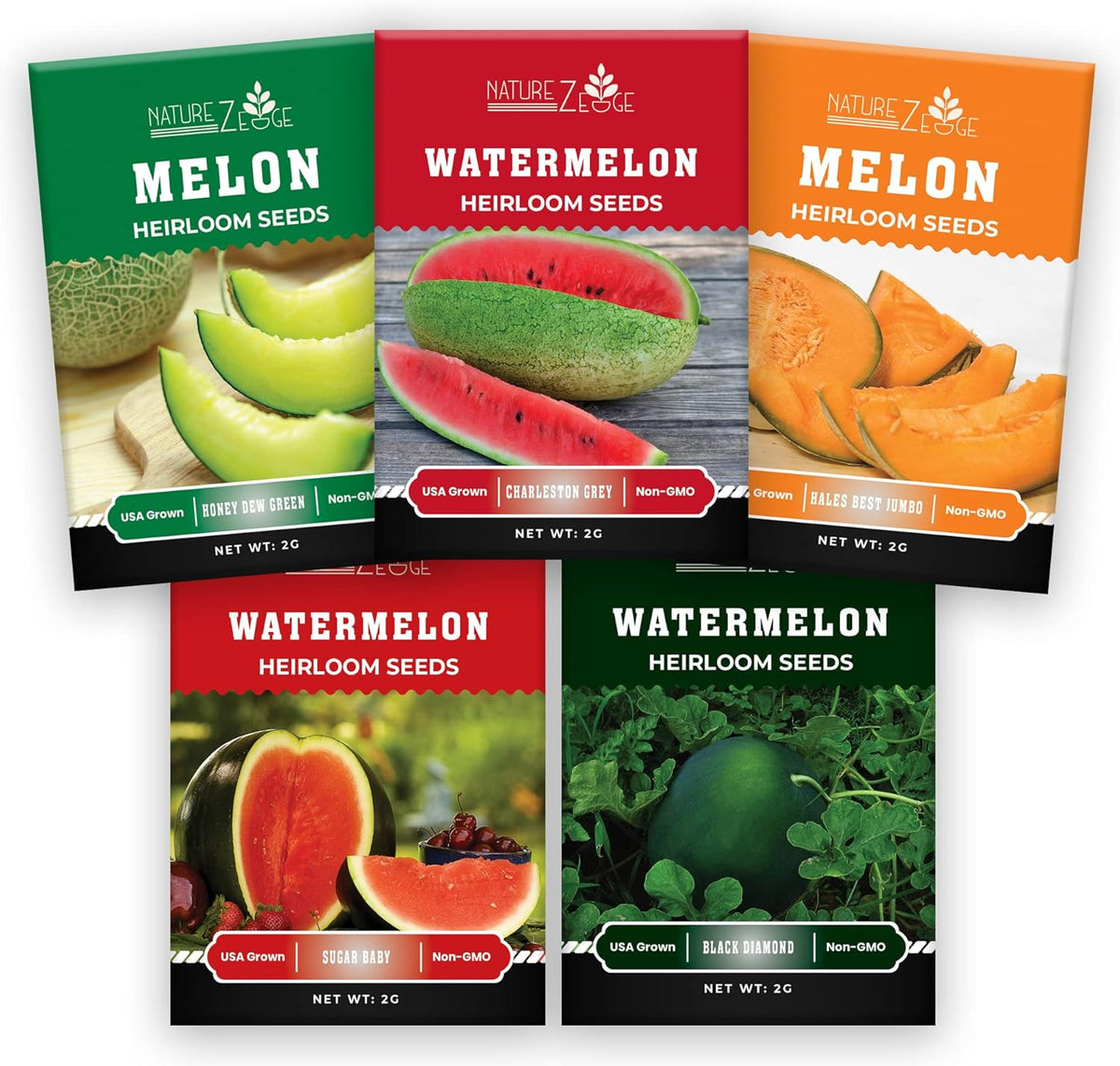Fruit Seeds, Watermelon Seeds, Melon Seeds, Fruit Seeds for Planting, Sweet Watermelon Seeds for Planting, Cantaloupe Seeds, Sugar Baby, Black Diamond, Charleston Grey, Hales Best, Green Honeydew