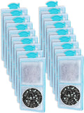 16 Pack Fish Tank Filters Compatible with Top Fin PF-S Filter Cartridge, Upgraded PF-S Small Fish Tank Filters Compatible with Top Fin PF10 Power Filters, Fit for Topfin Aquarium Filter