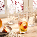 Glaver's Drinking Glasses Set of 10 Highball Glass Cups, 17 Oz Cooler Glassware. Home and Bar Everyday Basic Drinkware Elegant Kitchen Glasses for Water, Juice, Cocktails, Iced Tea.