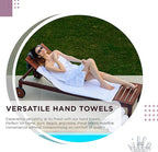 100% Cotton Hand Towel Set of 2, (16 x 28 inches) Sustainable, Soft, Highly Absorbent, Quick Drying, Combed Cotton Hand Towels Pack of 2 Ideal for Hotels, Spa, Bathroom, Dorm, Burgandy