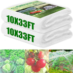 2 Pack Garden Netting, 10 x 33 FT Garden Mesh Netting, Ultra Fine Plant Net Covers, Gardening Raised Bed Barrier Row Cover, Plant Mesh Covers for Fruits Flowers Vegetables Crops