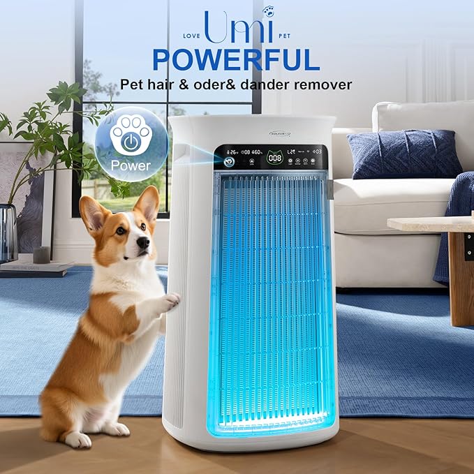 Air Purifier Large Room,True H13 HEPA Air Purifier for Home & Bedroom, Covers Up to 4000 Sq. Whole House Air Purifier, PM2.5 TEMP HD Sensor, Large Screen Display, 22dB Quiet for Pets Families