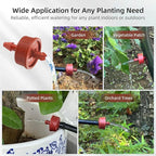 30PCS 2 GPH Pressure Compensating Drip Irrigation Spot Watering Drippers/Emitters, Self-Cleaning Constant Flow Drip Irrigation Emitters Heads Irrigation Drippers Parts for Drip Irrigation System