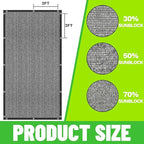 ColourTree 70% Black Shade Cloth Custom Size 9FT x 12FT Mesh Tarp, UV Resistant Netting with Upgrade Grommets for Plant Cover, Greenhouse, Chicken Coop, Barn, Kennel, Garden. (We Make Custom Size)
