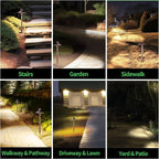 Landscape Path Lights, 3000K/4000K/5000K Selectable Pathway Lights, 12V Low Voltage Wired, LED Outdoor Waterproof, 5W 150LM ORB Aluminum for Yard Walkway Driveway Garden