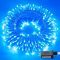 JMEXSUSS 150 LED Blue String Lights Indoor Outdoor Waterproof, Connectable 59 Ft Plug in String Lights, 8 Modes Blue Christmas Lights for Bedroom, Patio, Party, Holiday Decorations