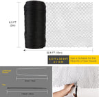 Bird Netting for Garden - 6.5 x 32.8 FT Heavy Duty Anti Bird Netting Mesh with Ties and Landscape Staples for Vegetable, Fruit Trees & Other Plants, Lasting Against Birds Deer Squirrels and Poultry