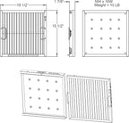 Captrate COMBO Stainless Steel Baffle Restaurant Hood Filter, 16" high x 16" wide