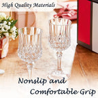 Plastic Wine Glasses，Plastic Goblets Vintage Style Cordial Drinking Glasses for Wedding Reception, Grand Event Party Supplies (24, transparent)