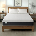 Life Balance 8 Inch Queen Size Mattress, Cooling Gel Memory Foam Mattress in a Box, Made in USA Queen Mattresses, Motion Isolation, Pressure Relief, Medium Firm, CertiPUR-US Certified, CY-8-Q