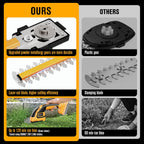 Hedge Trimmer Cordless Compatible with DEWALT 20V MAX Battery (No Battery), Electric Hedge Trimmer Cordless Grass Trimmer, Bush Trimmer Grass Shears Handheld for Yard, Garden, Lawn
