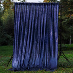JYFLZQ Navy Blue Sequin Backdrop Curtains 10ft x 10ft 1 Panel Glitter Photo Booth Backdrops Sparkly Photography Background Drapes for Parties Wedding Bridal Showers