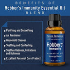 Robbers' Immunity Essential Oil Blend 30 ml - Immune Boost Aromatherapy for Diffusers - Natural Shield Against Impurities - Nexon Botanics