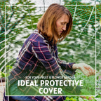 6-1/2 x 33 ft. Green Gentle Garden Netting/Row Cover/Screen | Protect Secure to Keep Away Birds and Rodents from Fruit, Vegetable, Flowers and Sensitive Plants, While Allowing Water and air in