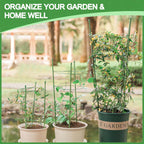 KLS 3 Pack Tomato Cage for Pots Plant Support, Upgrade 36 Inches Tomato Cages for Garden, Pepper Cage Trellis Kit with Plant Tie and Clips (36")