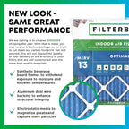 Filterbuy 29x29x4 Air Filter MERV 13 Optimal Smoke & Allergy Defense (3-Pack), Electrostatic Pleated HVAC AC Furnace Filters Replacement, Made in USA (Actual Size: 28.50 x 28.50 x 3.63)