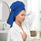Avalon Towels Luxury 8 Piece Towels Set, 2 Bath Towels, 2 Hand Towels and 4 Washcloths, 600 GSM 100% Ring Spun Cotton Highly Absorbent Bathroom Towel Set, Ideal for Hotel, Spa and Gym (Royal Blue)