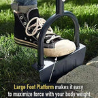 Manual Lawn Edger, Half Moon Saw Tooth Edger, Wide Pedal Garden Trimming Edging Tool for Sidewalk and Grass Maintenance