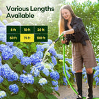 Maygrove 75 ft Garden Hose, 5/8 in ID, Heavy-Duty, Leakproof, Kink-Resistant Water Hose with Swivel Brass Fittings, 600 PSI Burst Rating, Ideal for Car Wash & Lawn Watering