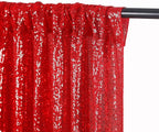 JYFLZQ Red Sequin Backdrop Curtains 4ft x 6.5ft 1 Panel Glitter Photo Booth Backdrops Sparkly Photography Background Drapes for Parties Wedding Bridal Showers