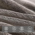 Extra Large Bath Sheets 40x80 Inches,Luxury Bath Towel,Super Soft & Absorbent,Oversized Microfiber Shower Towels for Bathroom,Yoga,SPA,Pool（Dark Grey 2Piece）