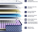 Full Mattress 12 Inch, Memory Foam Mattress with Pocket Spring, Soft & Comfortable Medium Plush, Motion Isolation, Pressure Relief, CertiPUR-US Certified (75"*54"*12")