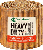 Land Guard Corrugated Garden Edging Border,12" x 25' Landscape Paver Edging, Tall Landscape Edging, Fence for Garden, Flower Bed, Lawn and Landscape Edging (Rusty)