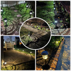 XMCOSY+ Solar Pathway Lights Outdoor, High Lumens LED Garden Lights with 2 Lighting Modes, Solar Powered Light, IP65 Waterproof Auto ON/Off for Yard Walkway Driveway Decor (Warm & Cool White)