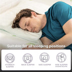 NapQueen Queen Size, 6 Inch Anula Green Tea Infused Memory Foam Mattress, Bed in a Box, CertiPUR-US Certified Mattress