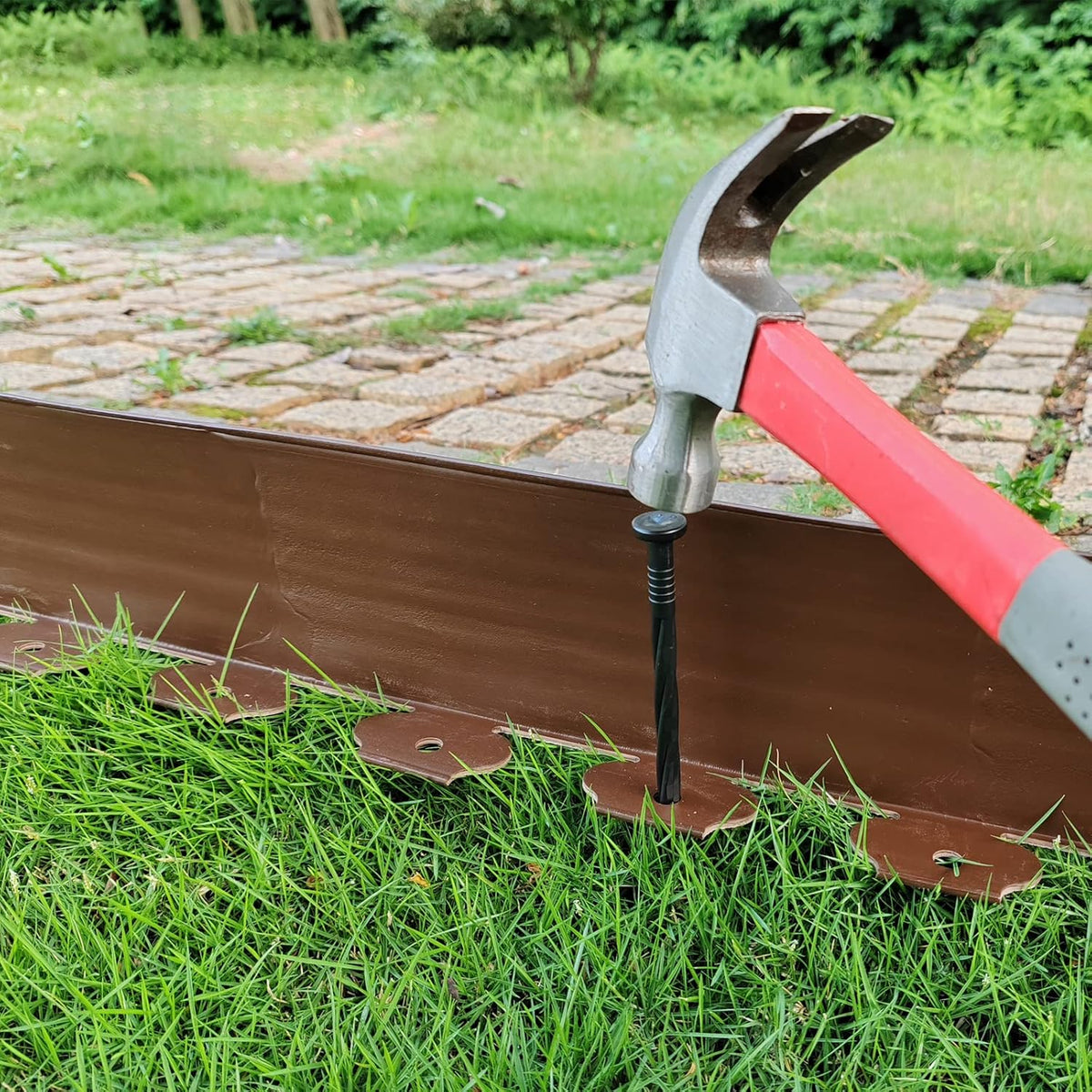 Landscape Edging Kit,20FT Plastic Garden Edging with 25 Stakes,4.5 Inch Tall Lawn Edging for Yard,Lawn,Flower Gardens Border