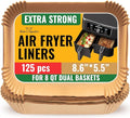 Air Fryer Liners for Ninja Foodi Dual – 125Pcs Disposable Parchment Paper for Ninja DZ201 DZ401, Instant Pot Vortex Plus, PowerXL Vortex – Non-Stick and Oil Proof for Easy Cleanup by Baker's Signature
