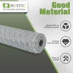 Chicken Wire Netting Galvanized Wire Mesh Hexagonal Fencing for Poultry Garden Fencing Barrier 6FTx50FT