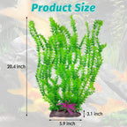 Hamiledyi Aquarium Plastic Plants Aquarium Decor Artificial Fish Tank Plants,Tall Fish Tank Decorations, Extra Large Aquarium Plant 20.4-inch Tall,1PCS
