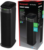 Honeywell HEPA Air Purifier for Home, 990 Ft² Rooms in 1 hour, Auto Mode, Air Quality Indicator, Reduces Dust, Pollen, Pet Dander, All Smoke Types, Odors, Black, HPA180B